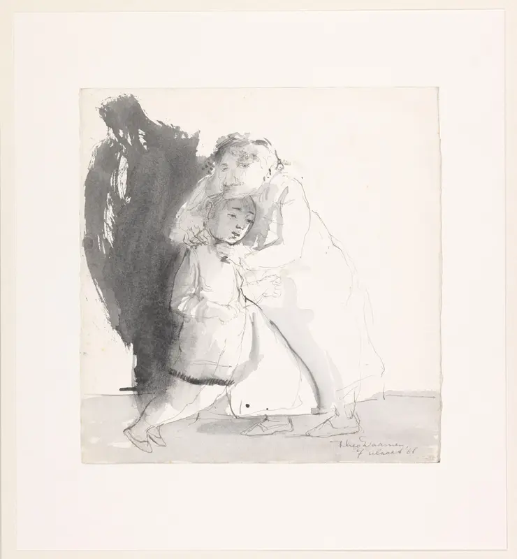 Oude vrouw die een kind wurgt Wall Art by Unknown - High-Resolution Digital Print