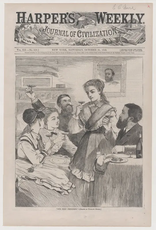 "Our Next President" (from "Harper's Weekly," Vol. XII) Wall Art by Winslow Homer - High-Resolution Digital Print