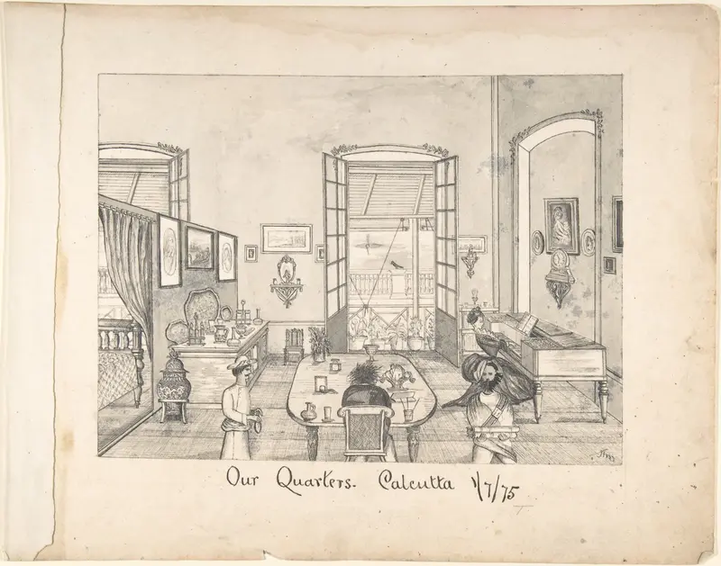 Our Quarters Calcutta Wall Art by Anonymous, British, 19th century - High-Resolution Digital Print