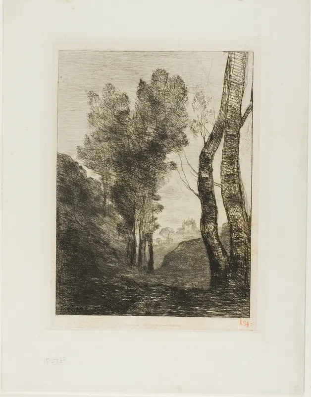 Outskirts of Rome Wall Art by Jean Baptiste Camille Corot - High-Resolution Digital Print
