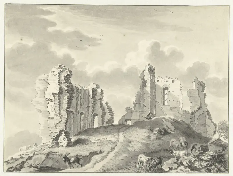 Overblijfselen van het kasteel Kranendonk Wall Art by Jan de Beijer - High-Resolution Digital Print