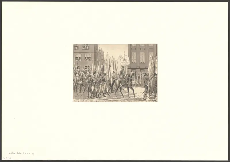 Overbrengen van de zegetekenen op het stadhuis Wall Art by Unknown - High-Resolution Digital Print