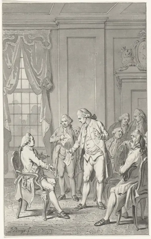 Overleg tussen de prins en de gecommiteerden van Overijssel, 1786 Wall Art by Unknown - High-Resolution Digital Print