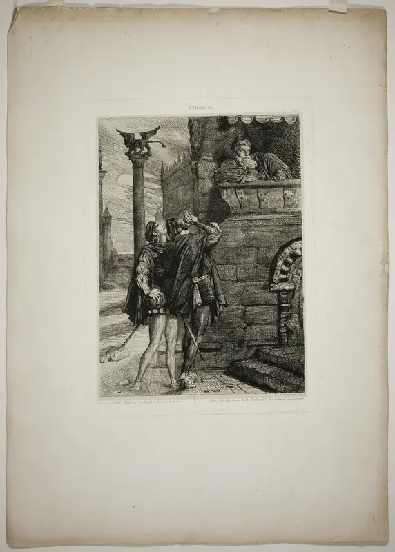 Owake! what ho! Brabantio! thieves! thieves!, plate one from Othello Wall Art by Théodore Chassériau - High-Resolution Digital Print