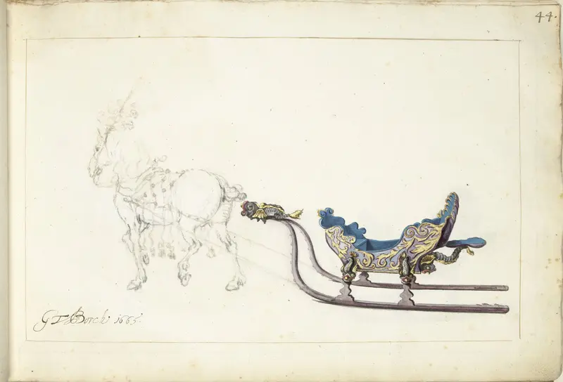 Paard en slede Wall Art by Gesina ter Borch - High-Resolution Digital Print