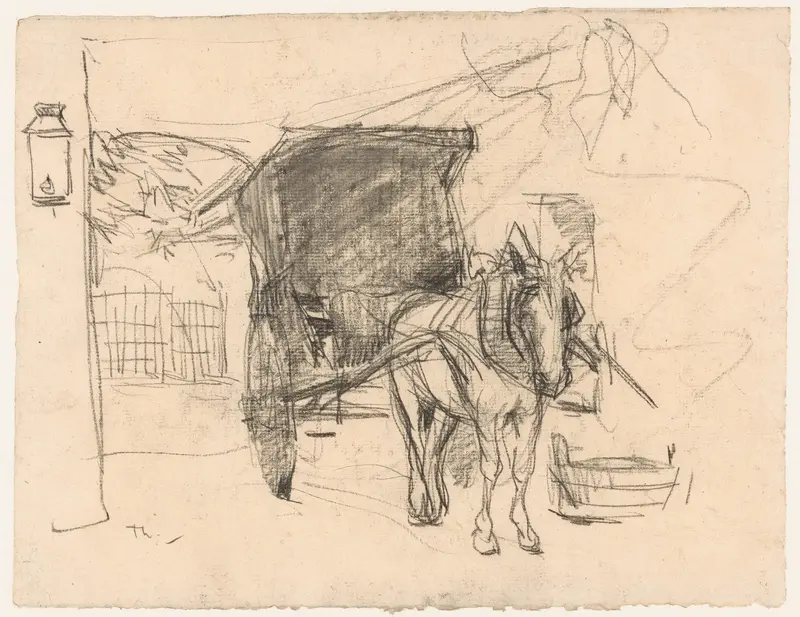 Paard en wagen Wall Art by Willem Bastiaan Tholen - High-Resolution Digital Print
