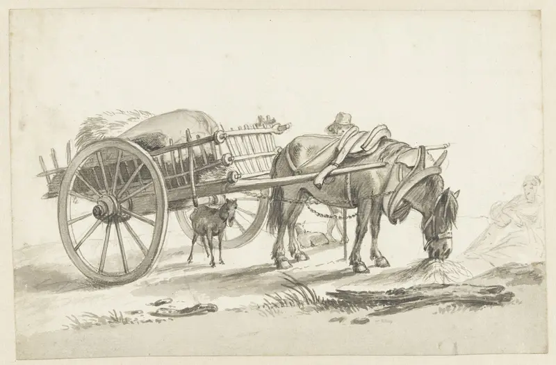 Paard en wagen Wall Art by Pieter Bartholomeusz. Barbiers - High-Resolution Digital Print