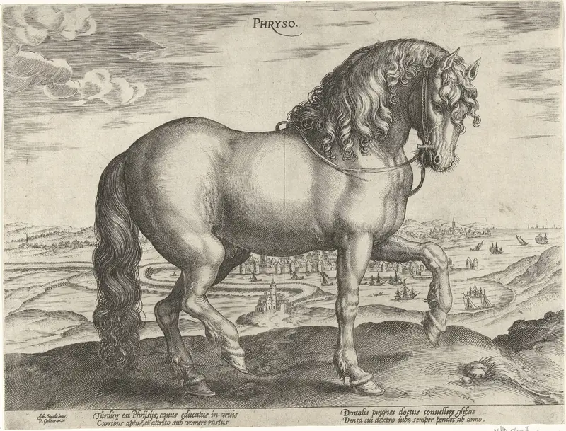 Paard uit Friesland Wall Art by Philips Galle - High-Resolution Digital Print