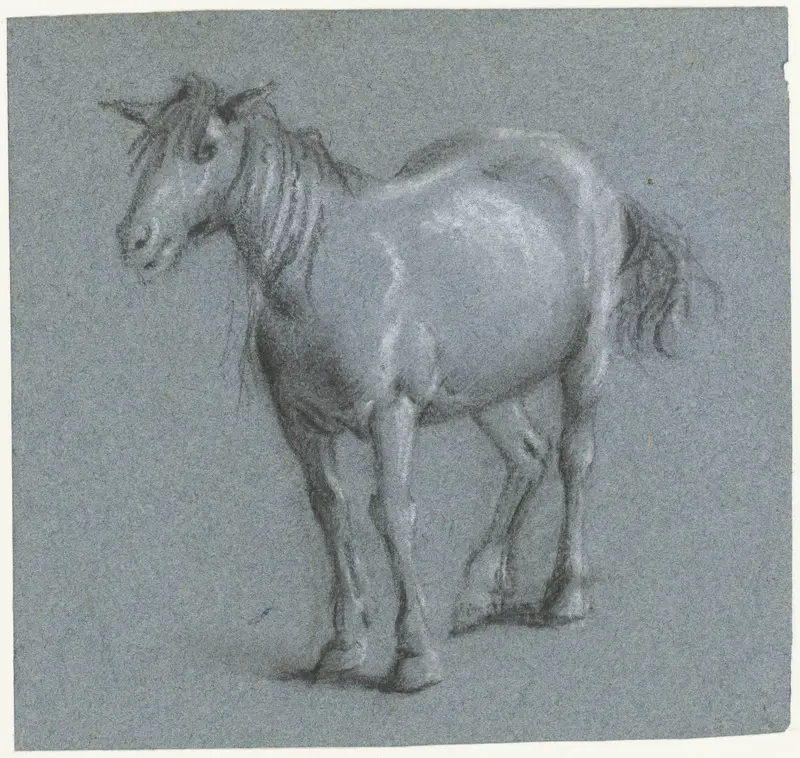 Paard van voren Wall Art by Moses ter Borch - High-Resolution Digital Print