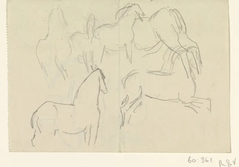 Paarden Wall Art by Leo Gestel - High-Resolution Digital Print
