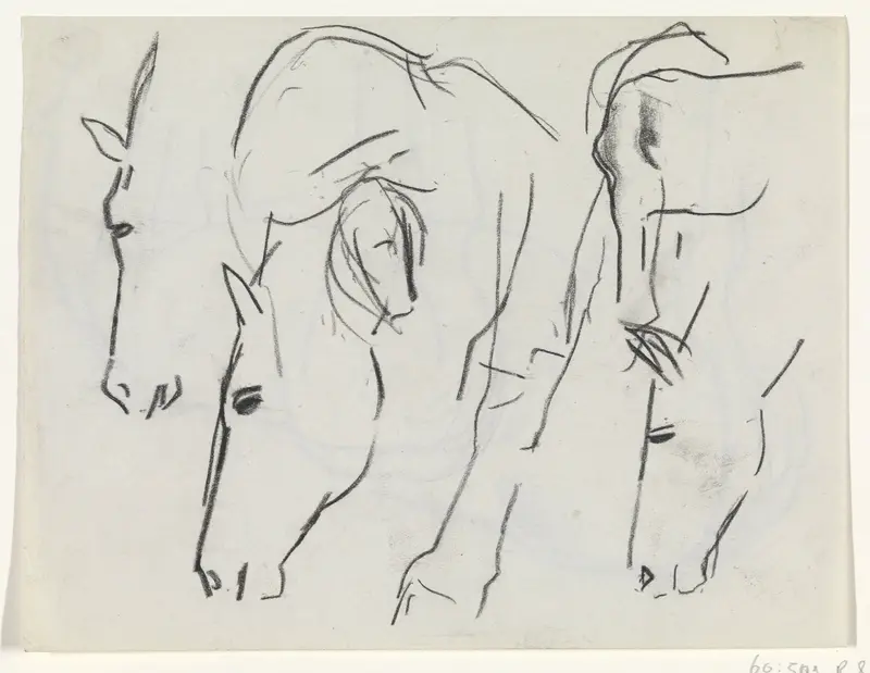 Paardenhoofden Wall Art by Leo Gestel - High-Resolution Digital Print