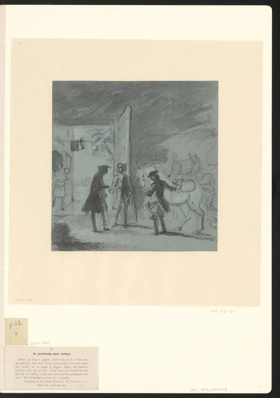 Paardenstal in een herberg Wall Art by Cornelis Troost - High-Resolution Digital Print