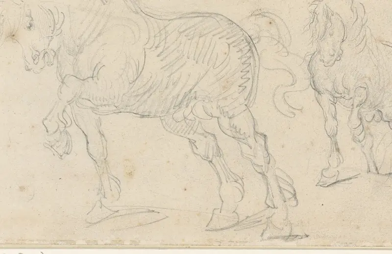 Paardenstudies Wall Art by Théodore Géricault - High-Resolution Digital Print