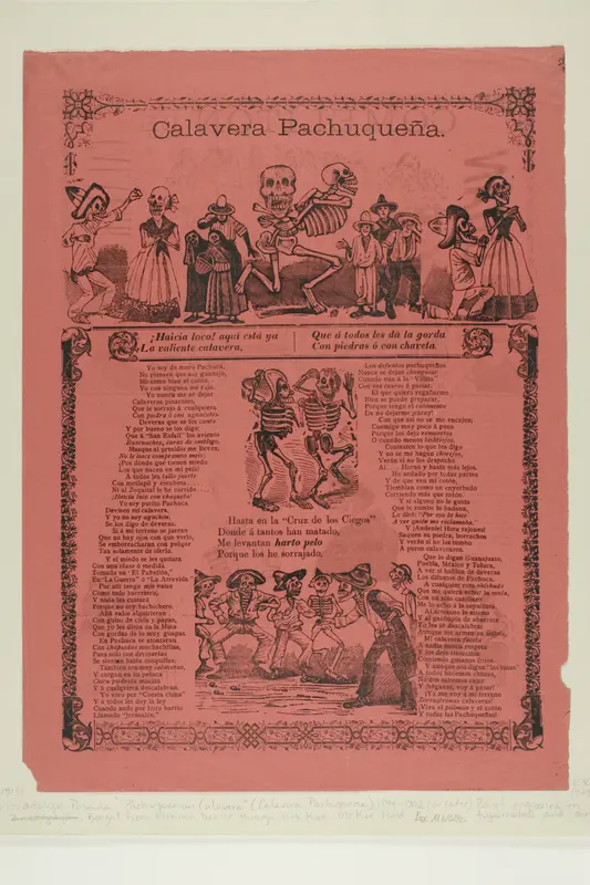 Pachuquenian Calavera Wall Art by José Guadalupe Posada - High-Resolution Digital Print