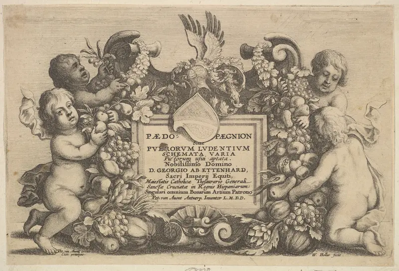 Paedopaegnion Wall Art by Wenceslaus Hollar - High-Resolution Digital Print