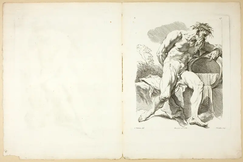 Page 26 and Page 27, from Premier Livre de Figures d’Académies Gravées en Partie par les Professeurs de l’Académie Royale