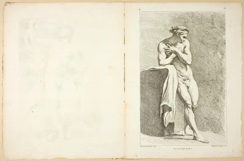 Page 30 and Page 31, from Premier Livre de Figures d'Academies Gravées en Partie par les Professeurs de l’Académie Royale