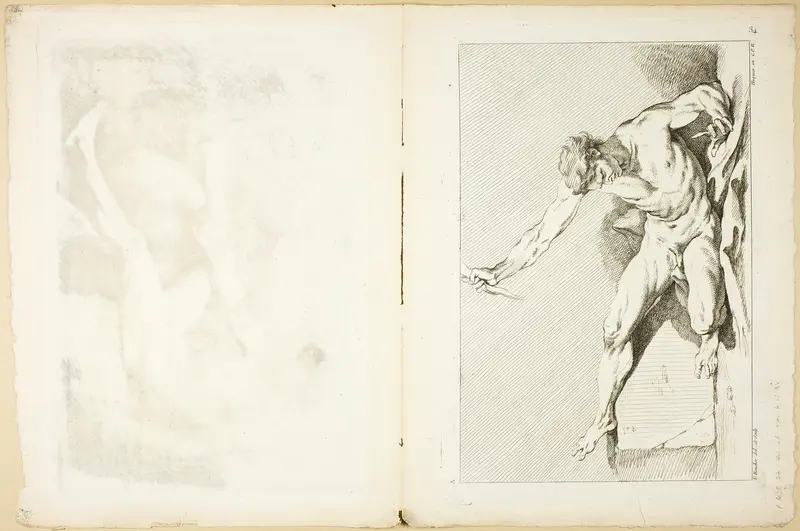 Page 34 and Page 35, Premier Livre de Figures d'Académies Gravées en Partie par les Professeurs de l’Académie Royale Wall Art by François Boucher - High-Resolution Digital Print