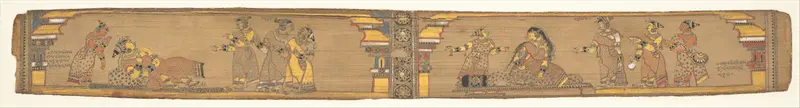 Page from a Dispersed Romance of Chandrabhanu and Lavanyavati Wall Art by Unknown - High-Resolution Digital Print