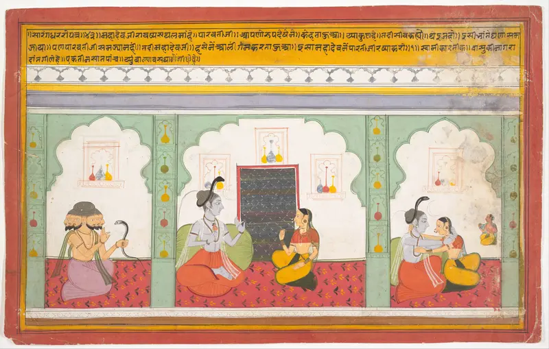 Page from a Dispersed Shiva Mahatmya (Great Tales of Shiva) Wall Art by Unknown - High-Resolution Digital Print