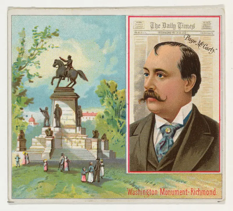 Page McCarty, The Richmond Daily Times, from the American Editors series (N35) for Allen & Ginter Cigarettes Wall Art by Allen & Ginter - High-Resolution Digital Print