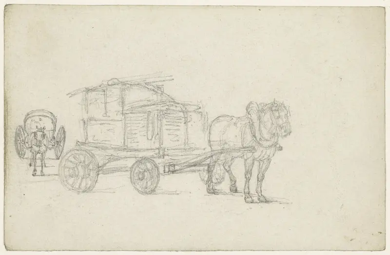 Pakwagen naar rechts Wall Art by Georges Michel - High-Resolution Digital Print