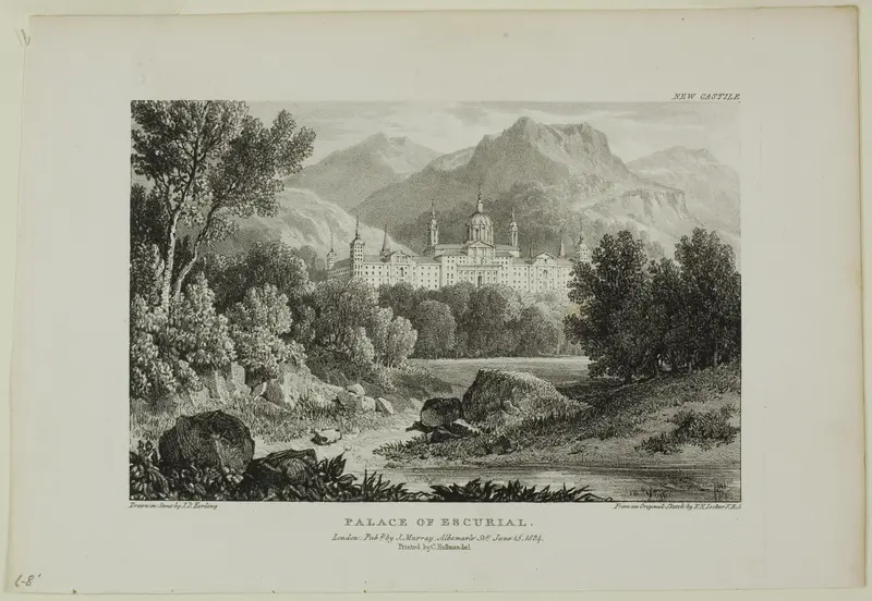 Palace of Escurial Wall Art by James Duffield Harding - High-Resolution Digital Print