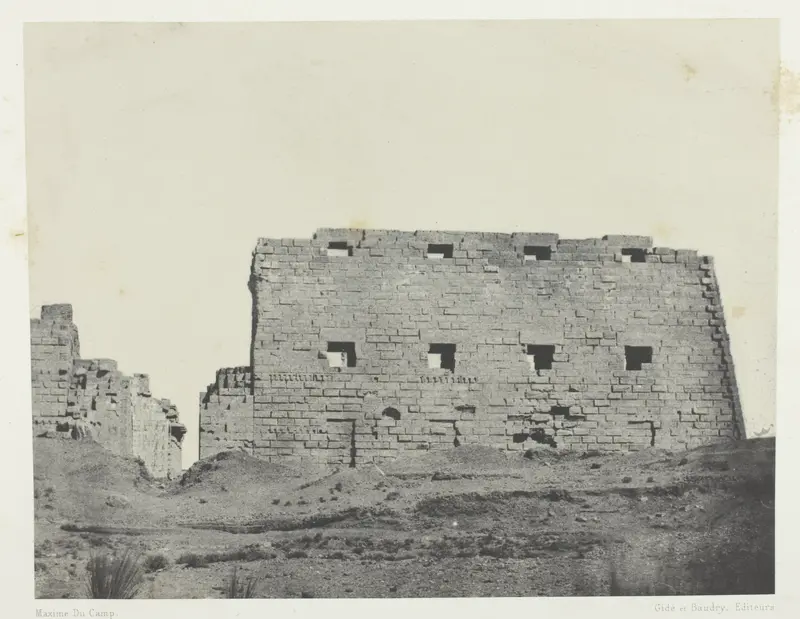 Palais de Karnak, Grands Pylones du Sud-Ouest; Thèbes, plate 36 from the album "Egypte, Nubie, Palestine et Syrie" (1852)