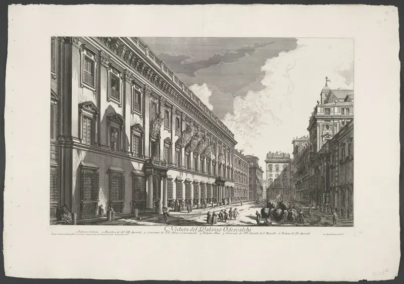 Palazzo Chigi-Odescalchi te Rome Wall Art by Unknown - High-Resolution Digital Print