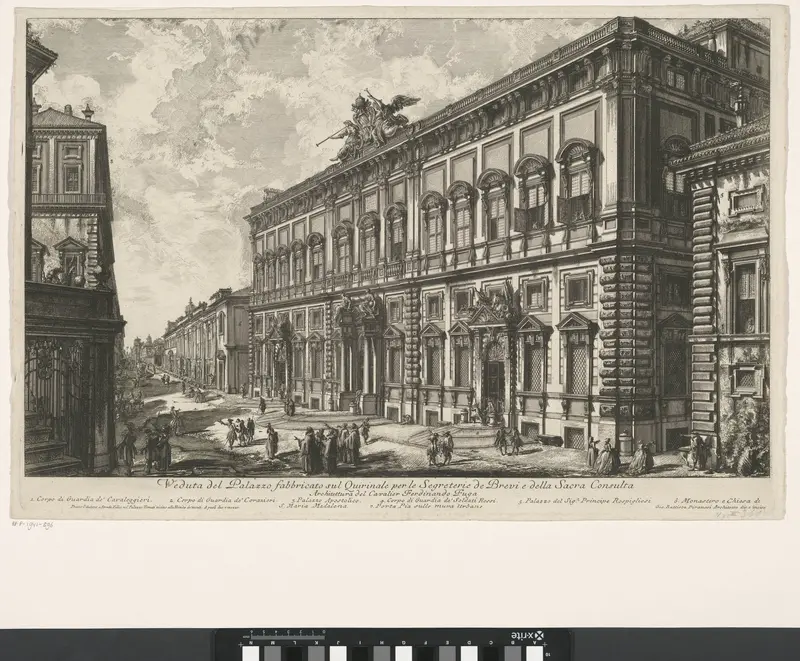 Palazzo della Consulta te Rome Wall Art by Unknown - High-Resolution Digital Print