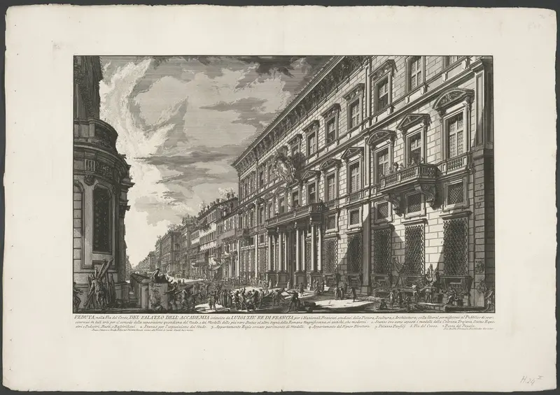 Palazzo Mancini te Rome Wall Art by Unknown - High-Resolution Digital Print