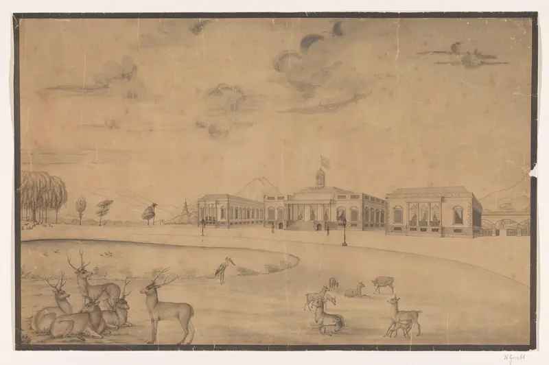 Paleis van de gouverneur-generaal in Buitenzorg Wall Art by anonymous - High-Resolution Digital Print