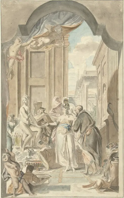 Pallas Athene in het atelier van Prometheus Wall Art by Jurriaan Andriessen - High-Resolution Digital Print