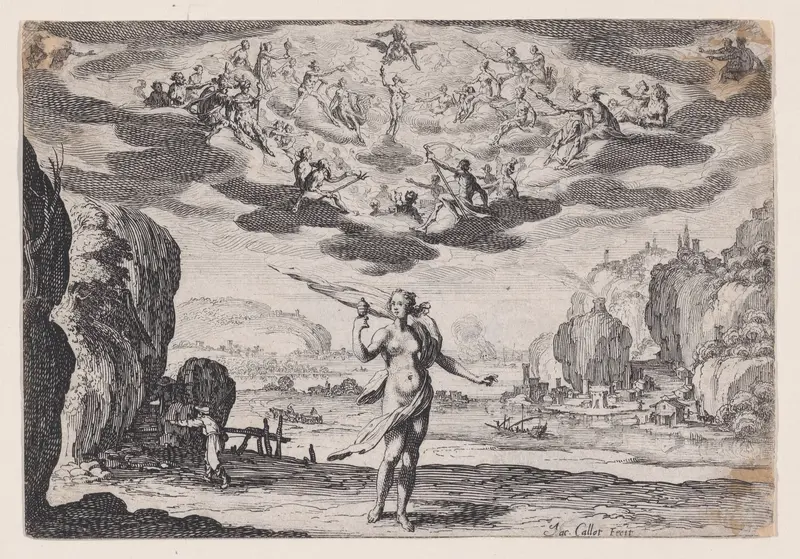 Pandore (Pandora) Wall Art by Jacques Callot - High-Resolution Digital Print