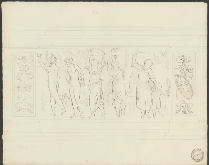 Paneel met Bijbelse voorstellingen Wall Art by anonymous - High-Resolution Digital Print