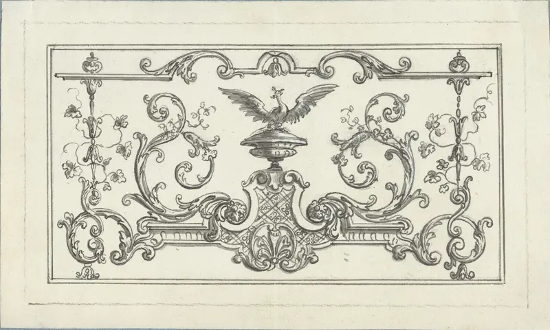 Paneelvulling met herrijzende feniks Wall Art by Bernard Picart - High-Resolution Digital Print