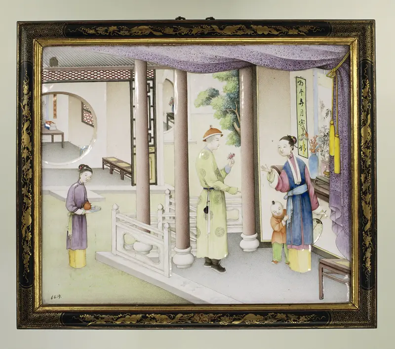 Panel with enamels on copper Wall Art by anonymous - High-Resolution Digital Print