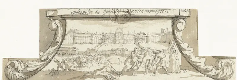 Paniek in de Parijse Tuilerieën, 1720 Wall Art by anonymous - High-Resolution Digital Print