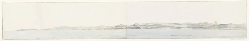 Panorama met Agrigento en de kust Wall Art by Louis Ducros - High-Resolution Digital Print