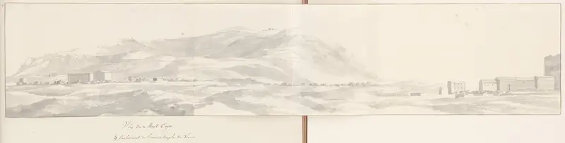 Panorama met berg Eryx en vlakte, locatie van de oude Venus tempel Wall Art by Louis Ducros - High-Resolution Digital Print