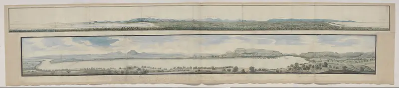 Panorama of St Helena Bay from the Berg River estuary Wall Art by Unknown - High-Resolution Digital Print
