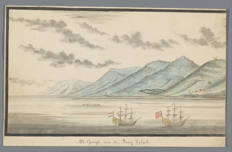 Panorama van de Valsbaai (linkerhelft) Wall Art by Johannes Schumacher - High-Resolution Digital Print