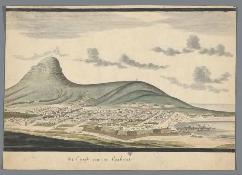 Panorama van Kaapstad (middenblad) Wall Art by Johannes Schumacher - High-Resolution Digital Print