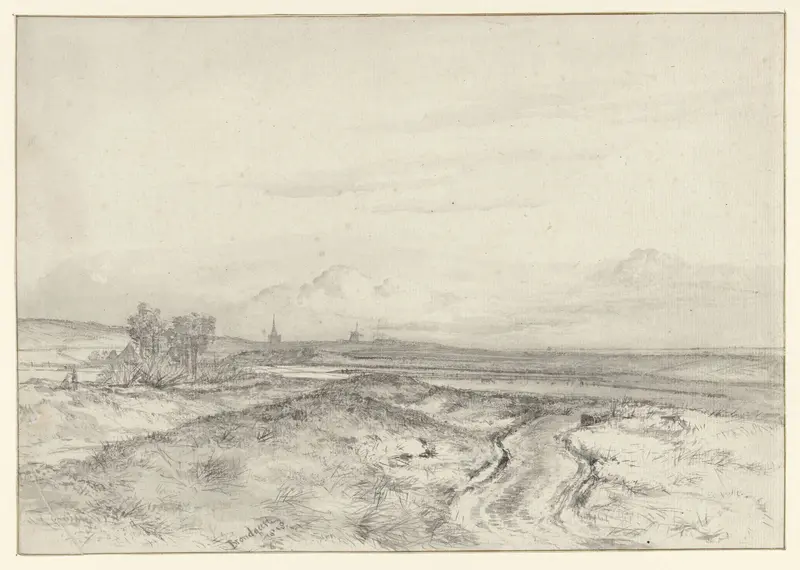 Panorama van licht glooiend landschap Wall Art by Albertus Brondgeest - High-Resolution Digital Print