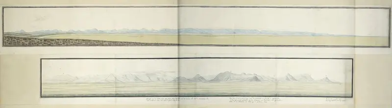 Panorama van Mosselbaai, vanuit het zuidoosten gezien Wall Art by Unknown - High-Resolution Digital Print