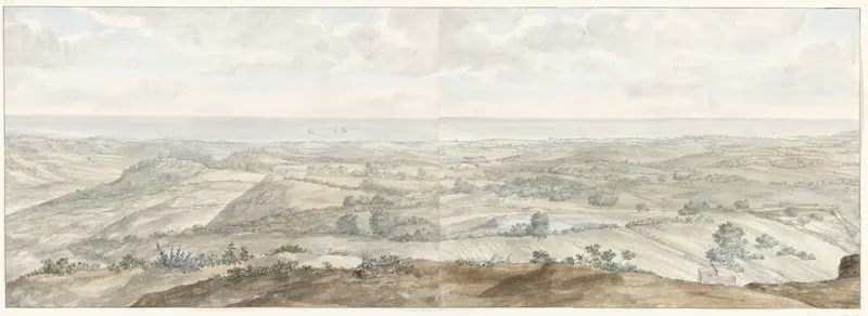 Panorama vanaf Collis Minervalis Wall Art by Louis Ducros - High-Resolution Digital Print