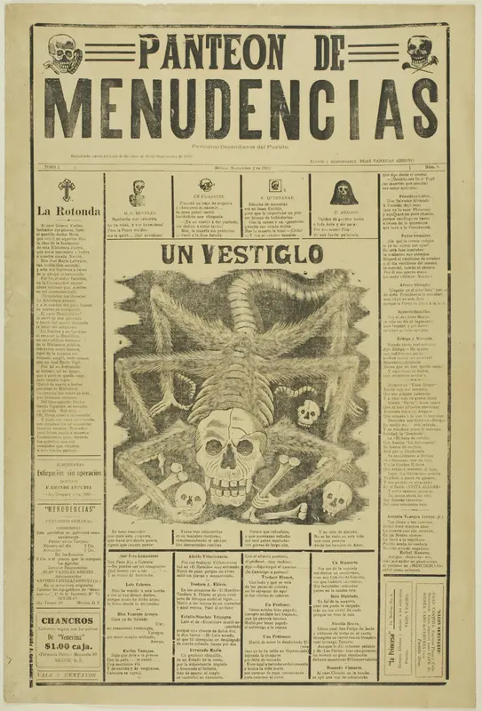 Pantheon of Miscellany Wall Art by José Guadalupe Posada - High-Resolution Digital Print