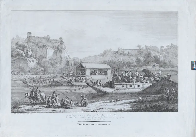 Papal Promenade Along The Saône Wall Art by Jean Jacques de Boissieu - High-Resolution Digital Print
