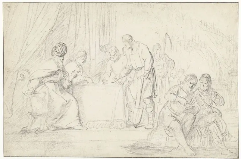 Parabel van de arbeiders in de wijngaard Wall Art by Claes Moeyaert - High-Resolution Digital Print