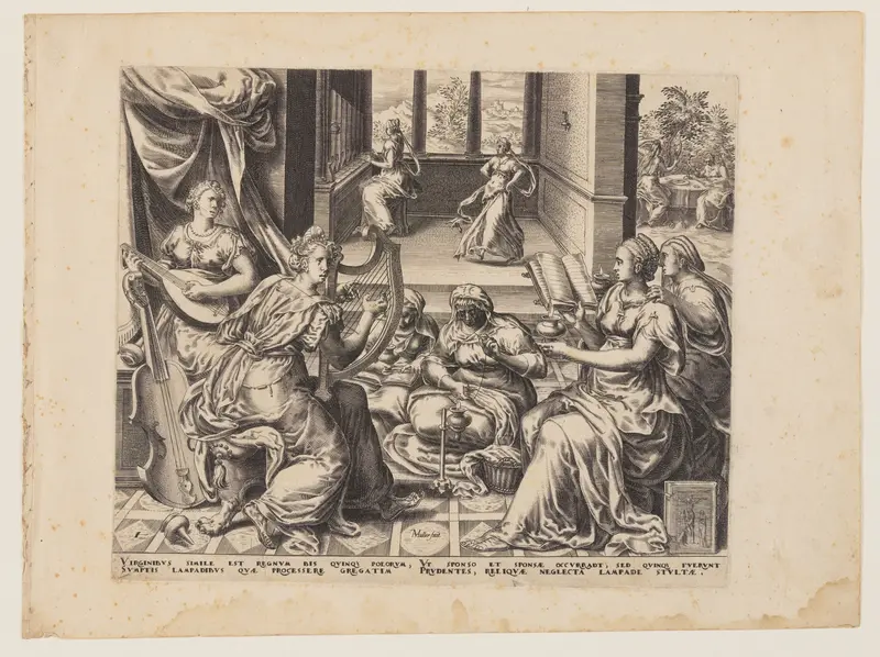 Parable of the Wise and Foolish Virgins: The Wise Virgins Wall Art by Herman Jansz. Muller - High-Resolution Digital Print